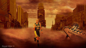 Reggie Miller New York Isolated Wallpaper