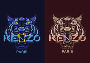 Reimagined Kenzo Tiger Logo Wallpaper