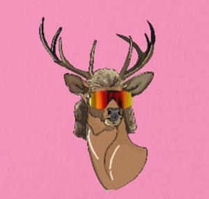 Reindeer With Hair And Sunglasses Instagram Pfp Wallpaper