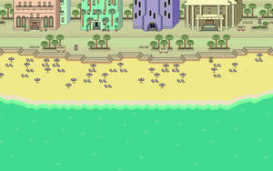 Relax In The Warm Sun At A Beach Resort In Earthbound Wallpaper