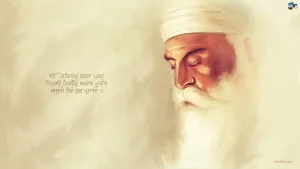 Religious Mystic Guru Ji Painting Wallpaper