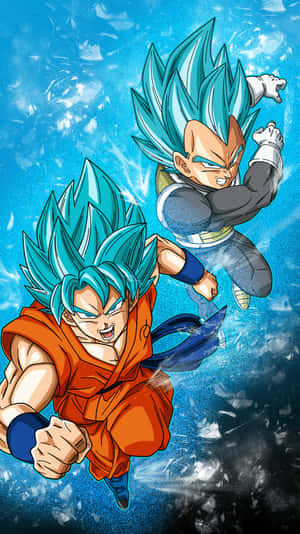 Relive The Epic Battles Between Goku And Vegeta! Wallpaper