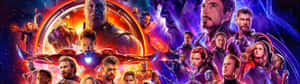 Relive The Epic Marvel Story On A Dual Screen Wallpaper