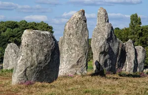 Remarkable Carnac Stones In France Wallpaper