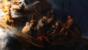 Rembrandt Ocean Of Chaos Wallpaper