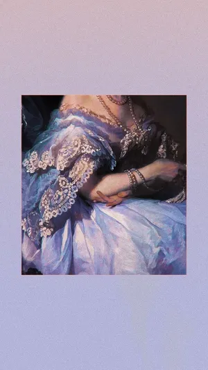 Renaissance Aesthetic Purple Gown Wallpaper