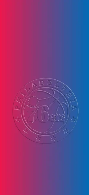 Rep Philadelphia With This Sleek Official Nba Philadelphia Sixers Iphone Wallpaper Wallpaper
