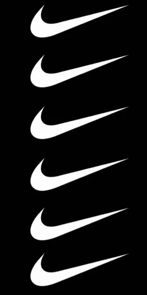 Repeated Swoosh Logo Wallpaper