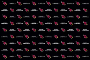 Repeating Arizona Cardinals Bird Logo Wallpaper