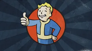 Retro Fallout Vault Boy Wallpaper