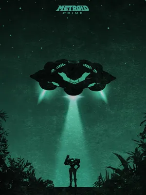 Retro Game Metroid Spaceship Wallpaper