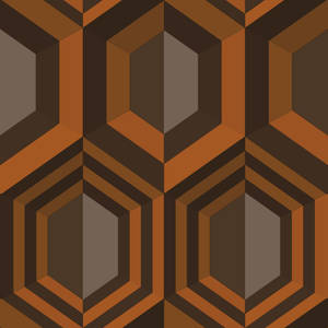 Retro Hexagon Wallpaper