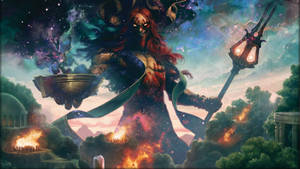 Revel In The Magic Of Xenagos, God Of Revels Wallpaper