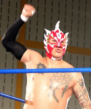 Rey Fenix In A Match Wrestler Wallpaper