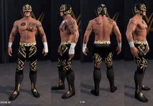 Rey Fenix Wwe Video Game Model Wallpaper