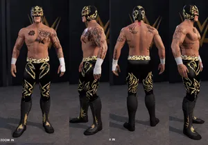 Rey Fenix Wwe Video Game Model Wallpaper