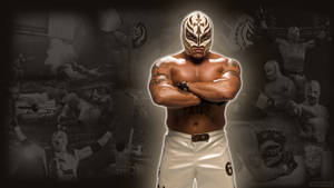 Rey Mysterio Wrestling Collage Wallpaper