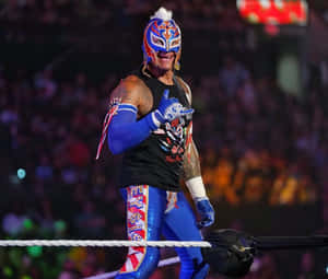 Rey Mysterio Wrestling Event Entrance Wallpaper