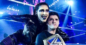 Rhea Ripley Dominant W W E Entrance Wallpaper