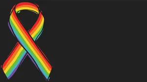 Ribbon In Queer Hue Wallpaper