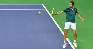 Richard Gasquet Playing Tennis Inside Court Wallpaper