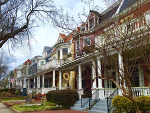 Richmond Historic Row Houses Wallpaper