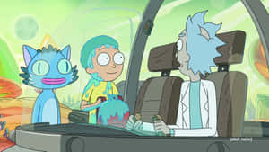 Rick And Morty Face Off In An Epic Battle Wallpaper