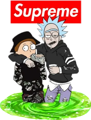 Rick And Morty Release A Supreme Collection Of Streetwear Wallpaper
