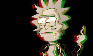 Rick As An Interdimensional Glitch Wallpaper