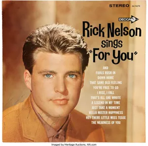 Rick Nelson Sings For You Vinyl Cover Wallpaper