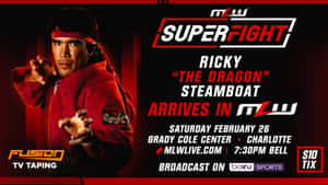 Ricky Steamboat In Action - Mlw Poster Wallpaper
