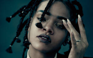 Rihanna Rocking An Amazing Box Braid Style. Wallpaper