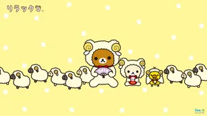 Rilakkuma White Sheep Wallpaper