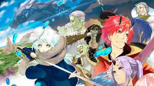 Rimuru And Shizue, Reunited After His Life-changing Reincarnation. Wallpaper