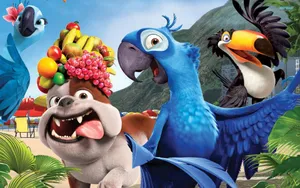 Rio Characters Goofy Wallpaper