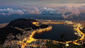 Rio De Janeiro City Lights Wallpaper