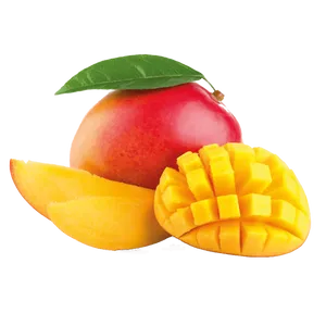 Ripe Red Mango Fruit Slices Wallpaper