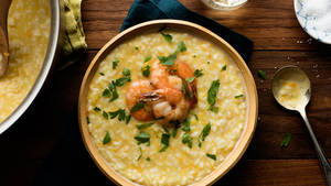 Risotto Prawn Bowl Wallpaper