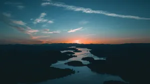 River Island Landscapes Wallpaper