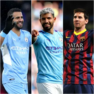 Riyad Mahrez Aguero Messi Wallpaper