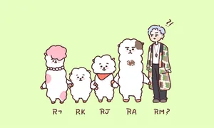 Rj Bt21 Family Wallpaper
