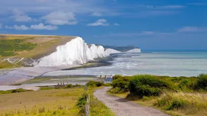 Road At White Cliffs Of Dover Wallpaper