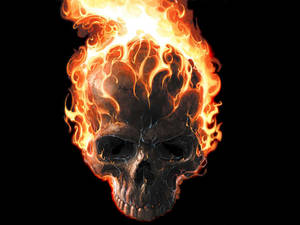 Roaring Fire And Stark Skull - The Visuals Of Ghost Rider Wallpaper