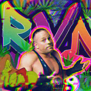 Rob Van Dam Graffiti Poster Art Wallpaper
