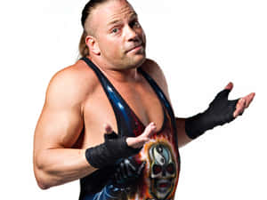 Rob Van Dam On White Background Wallpaper