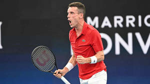 Roberto Bautista Agut Celebrating Wallpaper