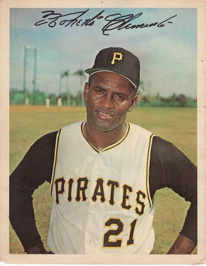 Roberto Clemente 1967 Baseball Card Wallpaper