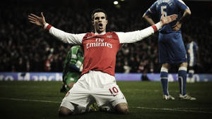 Robin Van Persie Of Arsenal Fc Wallpaper