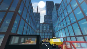 Roblox Blue City Tall Building Wallpaper