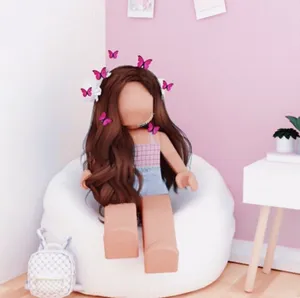 Roblox Girl With Butterflies Wallpaper